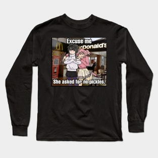 Madoka Magica "She asked for no pickles!" Long Sleeve T-Shirt